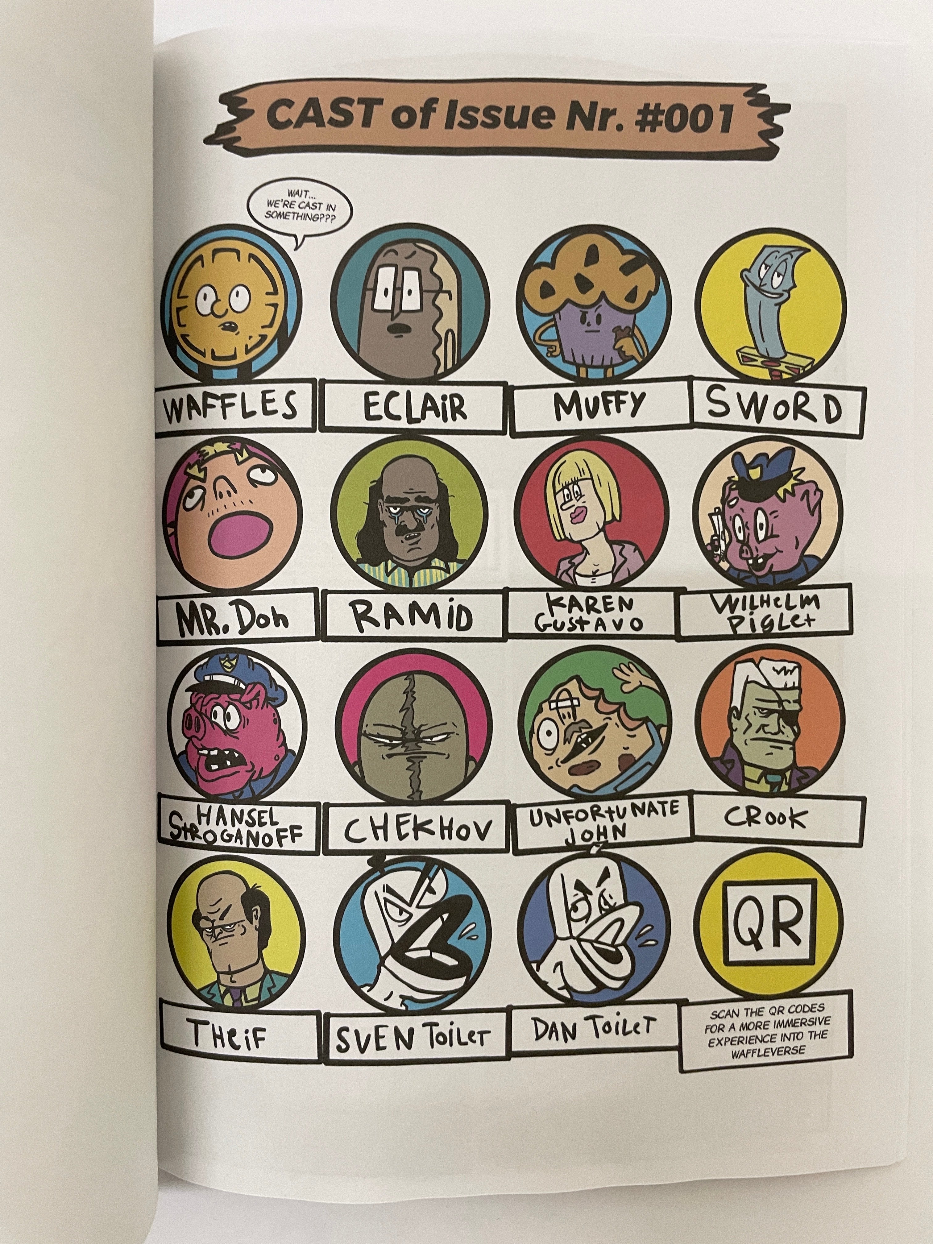 Waffle Man comic Nr 001