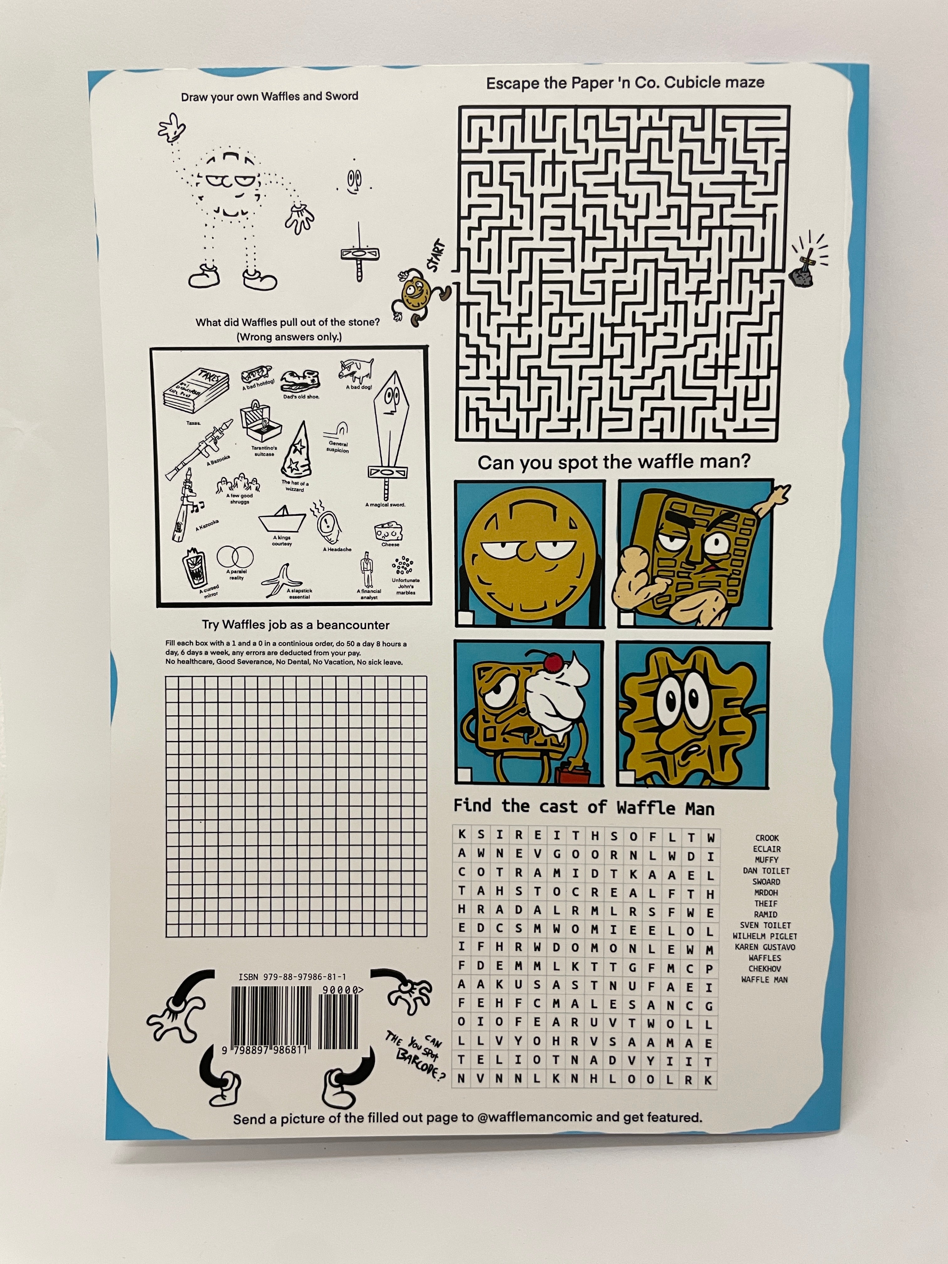 Waffle Man comic Nr 001